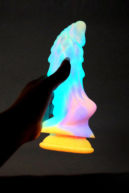 Gode ​​Monster Dragon - Plug anal lumineux coloré brillant gode anal Sex Toy