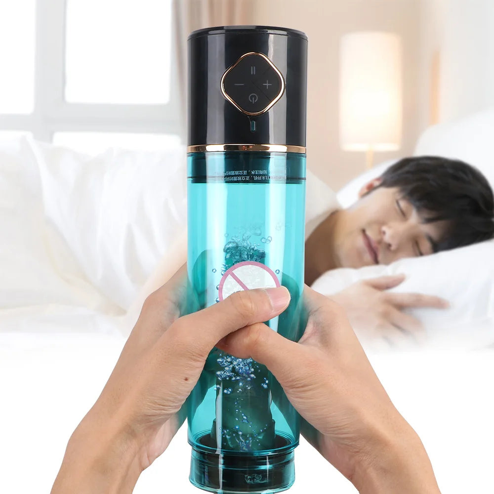 Penis Pump Male Sex Toys - Vacuum Water Bath Enlarger Delayed Ejaculation for Men