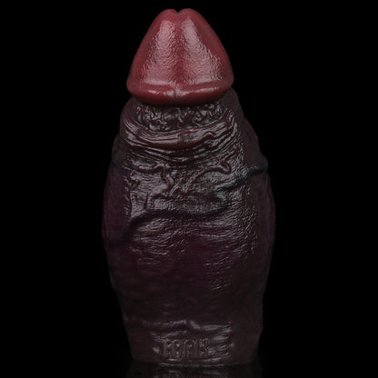 Manchon réaliste Obsidian Surge : gaine en silicone améliorant la circonférence avec double boucle d'ancrage