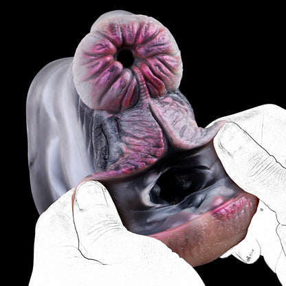 Zebra Tier Vagina Pussy Männliche Masturbationstasse - Taschen-realistisches Silikon Penis Sexspielzeug