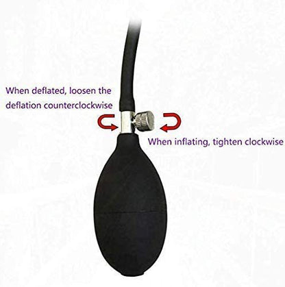 Aufblasbarer Analplug - Silikondildo Classic Threads Prostatamassagegerät