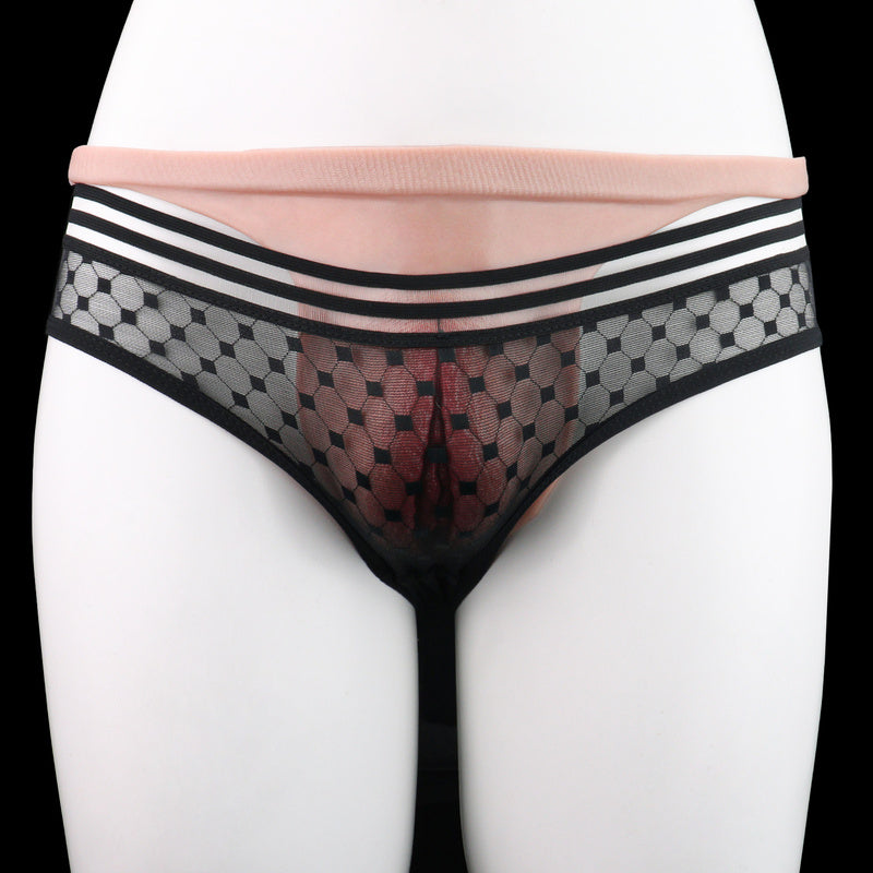 Ultra-Realistic Platinum Liquid Silicone Pussy Panties – Skin-Tone Transgender & Crossdresser Gaff Thong