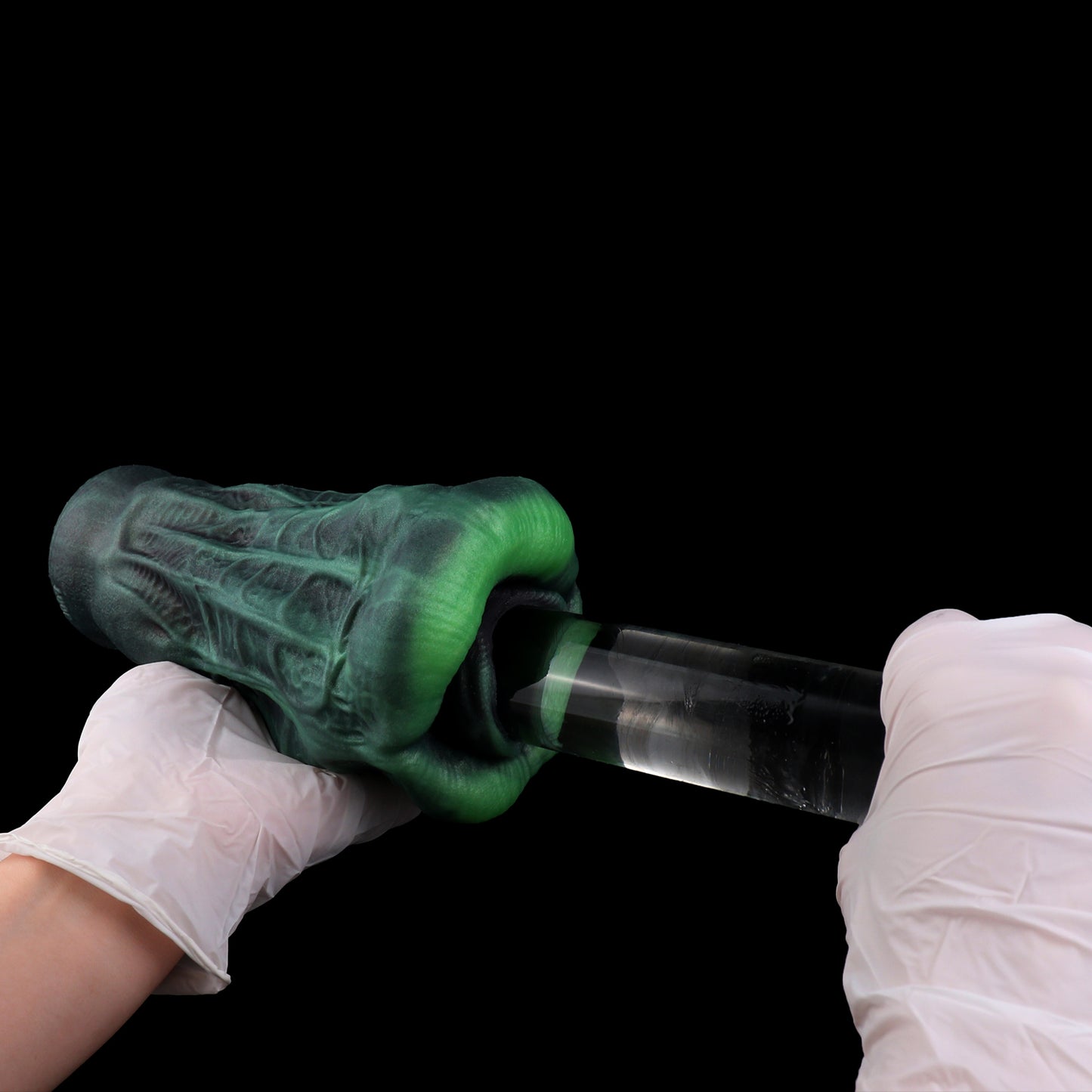 Alien Pocket Pussy – Green Tentacle Mouth Made of Platinum Silicone