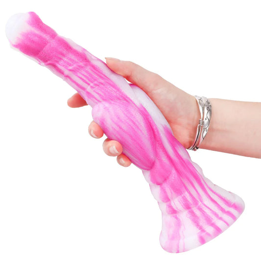 Godemichet anal pour cheval exotique - Jouets sexuels en silicone avec gode rose animal réaliste