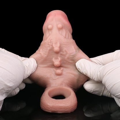 Spartan Realistic Penis Sleeve Sheath - Stretchy Life Size Cocksleeve Sex Toys for Men