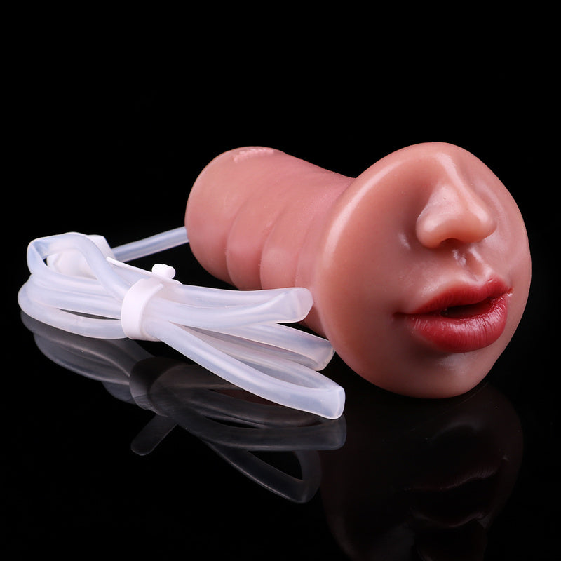 Scarlet Portrait Pocket Pussy – Red-Lip Silicone Mouth Design
