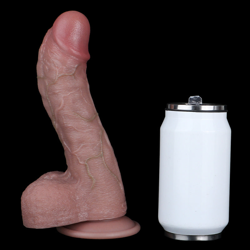 Godemiché réaliste Rosewood | Silicone double couche, fonction eau manuelle et base à ventouse