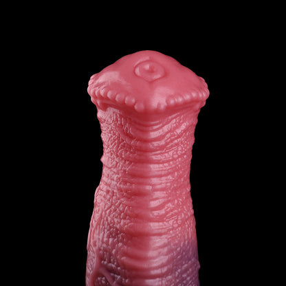 Flare Silhouette Dual-Layer Platinum Silicone Horse Dildo with Hands-Free Vacuum Base for Deep Internal Play