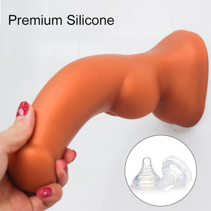 Riesiger Pferdedildo-Buttplug - Silikon-Monster-Tier-Anal-Saugnapf-Sexspielzeug