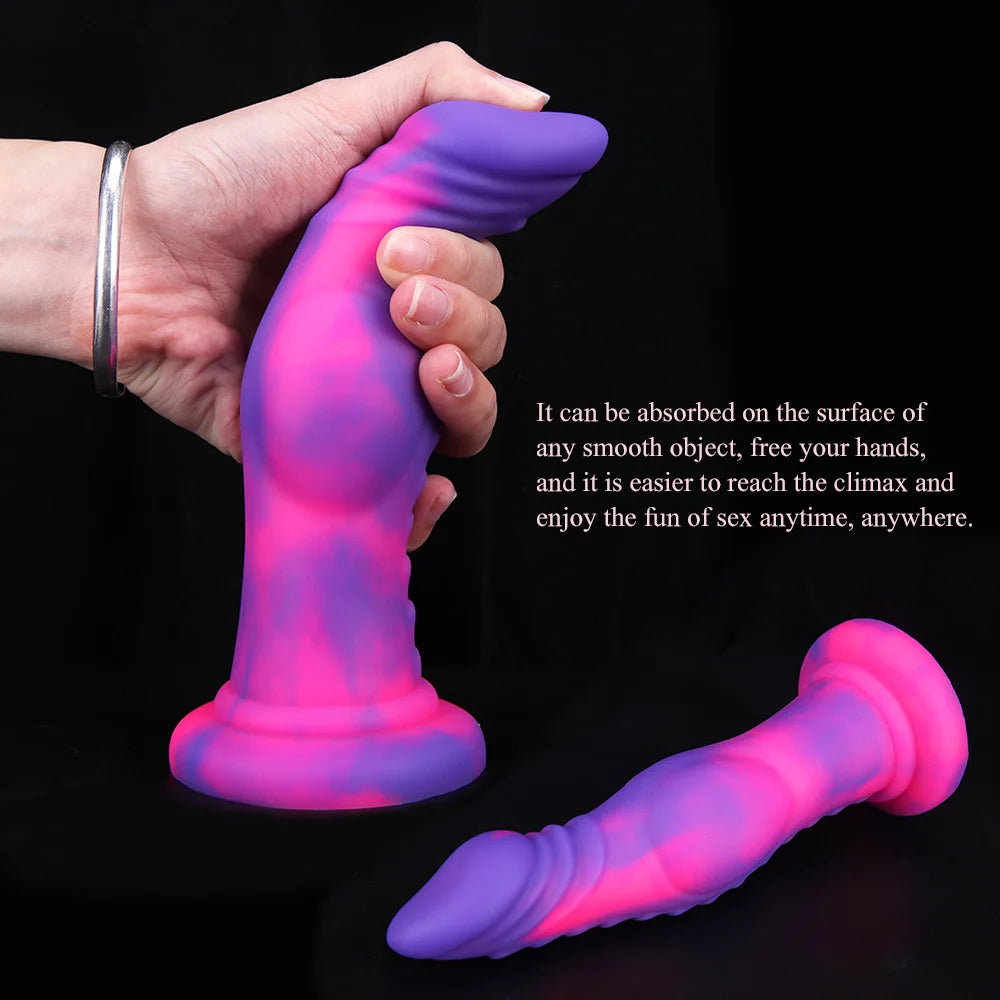 Exotischer Monsterdildo-Buttplug – Silikon-Analdildo für Frauen und Männer, Sexspielzeug