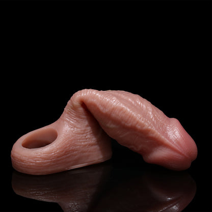 Roseveil Cock Sleeve | Realistic Pink Silicone Sheath with Retaining Ring