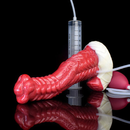 Wasserstrahl-Monsterdildo-Buttplug - Spritzende Analdildos aus Silikon für Frauen