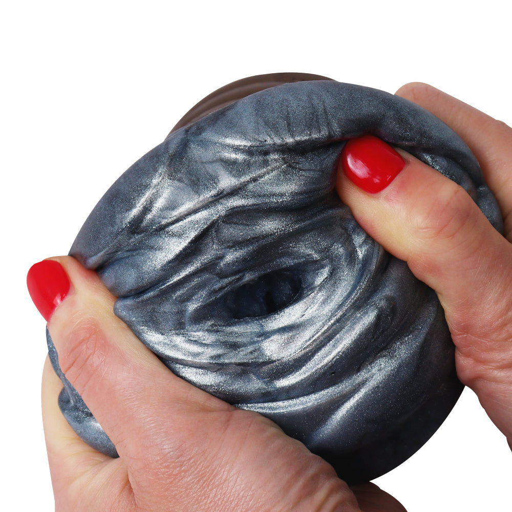 Alien Pussy Pocket Masturbation Cup - Metal-like Monster Vaginal Oral Sex Toys for Men