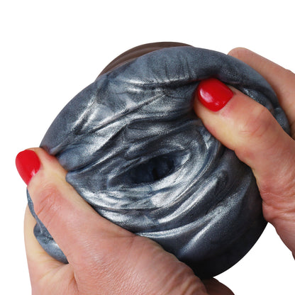Alien Pussy Pocket Masturbation Cup - Metal-like Monster Vaginal Oral Sex Toys for Men