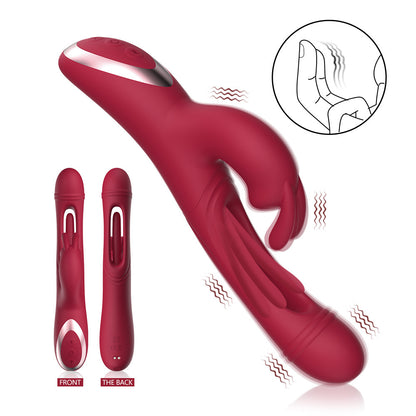 Realistic G Spot Clitoral Female Sex Toy - Rabbit Clit Clamping Tickle Flapping Women Vibrator