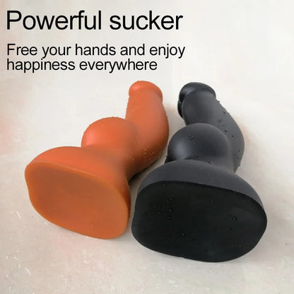 Riesiger Pferdedildo-Buttplug - Silikon-Monster-Tier-Anal-Saugnapf-Sexspielzeug