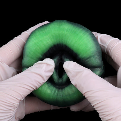 Alien Pocket Pussy – Green Tentacle Mouth Made of Platinum Silicone