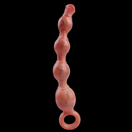 Vibrating Anal Beads Knotted Dildo - 4 Anal Balls Prostate Massager Sex Toys for Women Men