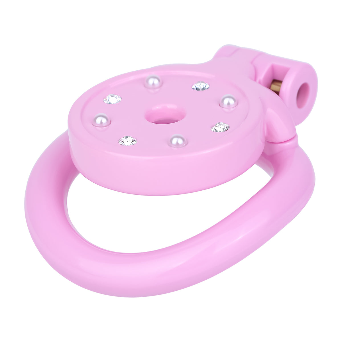 Luxury BDSM Toys Pink & White Lock Design – Elegant Restraint Accessory for Couples, Roleplay & Intimate Exploration