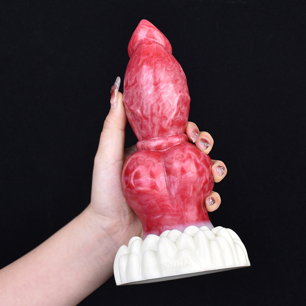 Fantaisie énorme gode pour chien - gros pénis animal noué vagin masturbateur plug anal jouet