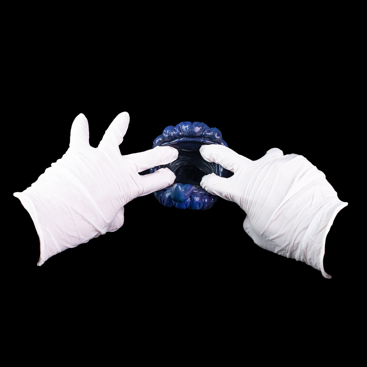 Cosmic Encounter: Shimmering Blue Alien Pussy Masturbator