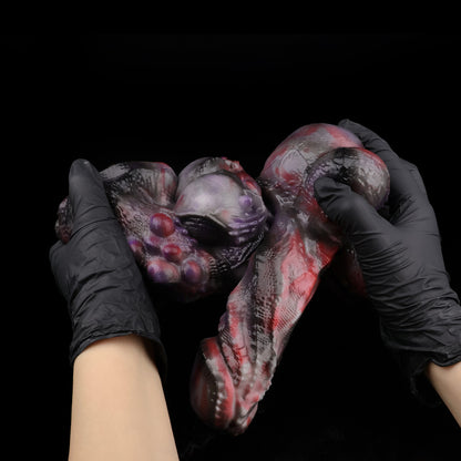 Void Swarm Alien Pussy & Anal Dildo – Deep Purple Dark Fantasy Tentacle Toy for Couples & Solo Play