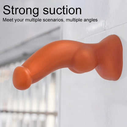 Riesiger Pferdedildo-Buttplug - Silikon-Monster-Tier-Anal-Saugnapf-Sexspielzeug