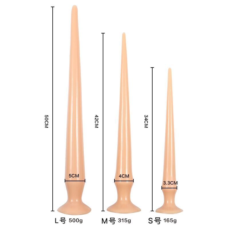 Silicone Anal Dildo Butt Plug - 20 inch Long Tail Anal Dilator G Spot Stimulator Prostate Milk