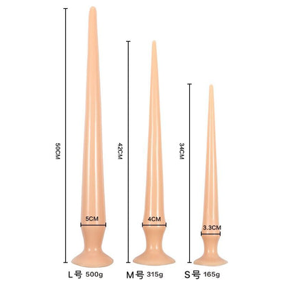Silicone Anal Dildo Butt Plug - 20 inch Long Tail Anal Dilator G Spot Stimulator Prostate Milk