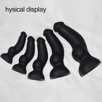 Riesiger Pferdedildo-Buttplug - Silikon-Monster-Tier-Anal-Saugnapf-Sexspielzeug