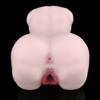 Petite Maiden Torso Pocket Pussy – Ultra-Soft Platinum Silicone Dual-Sensation Stroker with Hand-Blushed Detail