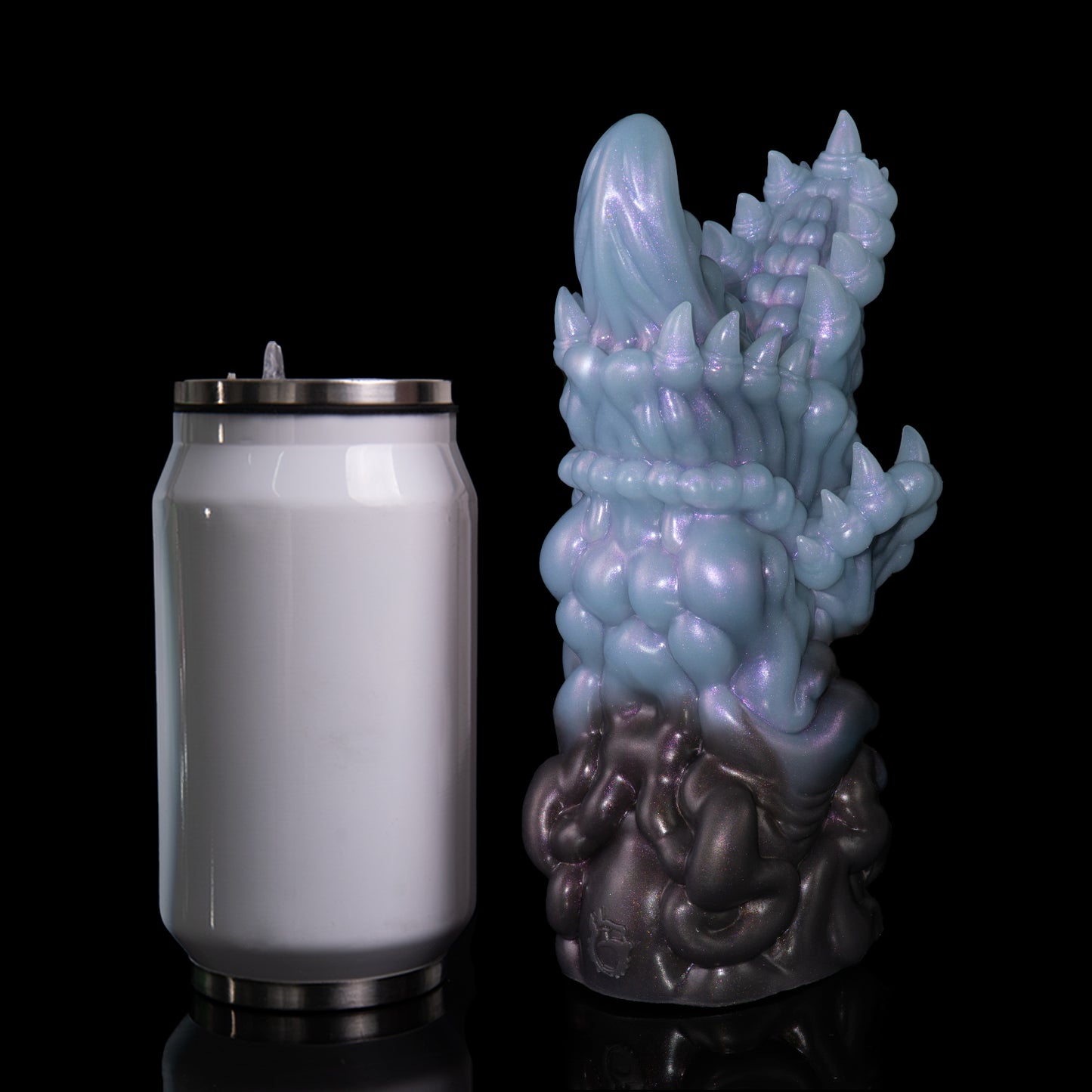 Abyss Mouth Pocket Pussy — Alien Creature Silicone Stroker with Bubble-Lipped Jaw, Beaded Tongue & Spiral Spiked Body
