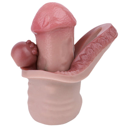 Fantasy Cock Sleeve Sheath - Realistic Penis Extender Sem Pouch Condom Male Sex Toys