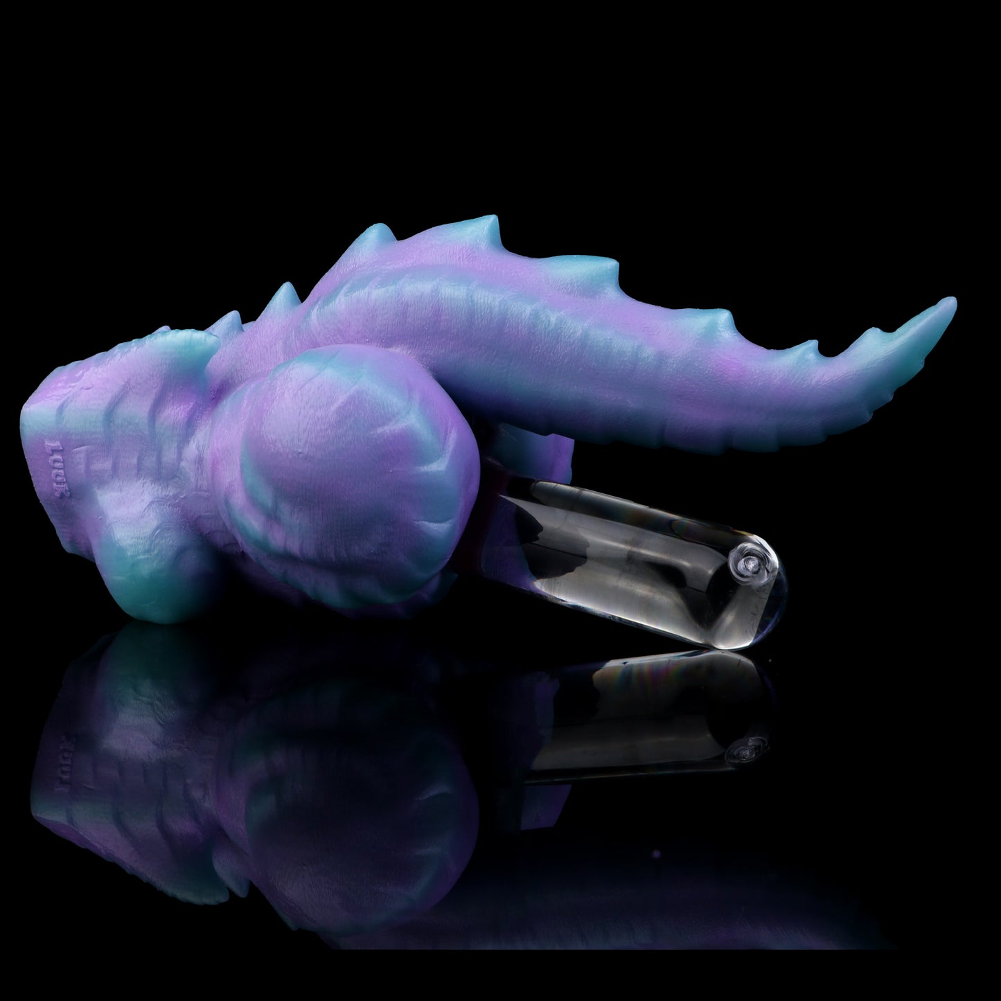 Dragon Torso Sex Dolls — Platinum Silicone Fantasy Dragon Body with Scale Texture, Spiked Tail & Dark Red Accent