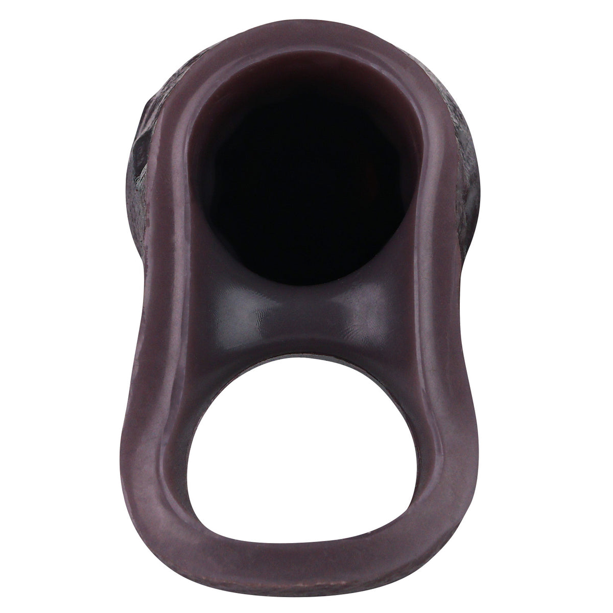 Manchon réaliste Obsidian Surge : gaine en silicone améliorant la circonférence avec double boucle d'ancrage