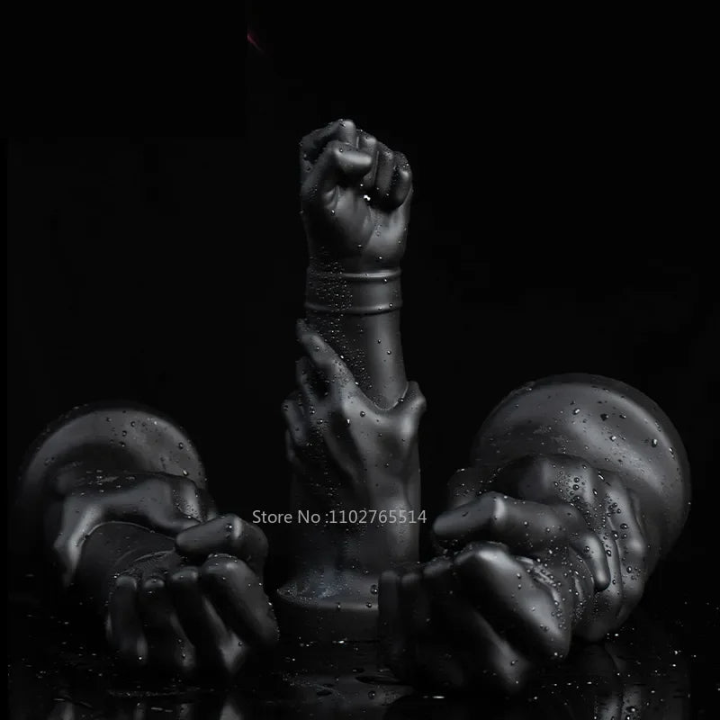 Huge Black Anal Dildo Butt Plug - Lifelike Fist Silicone Vaginal Anal Expander Sex Toy