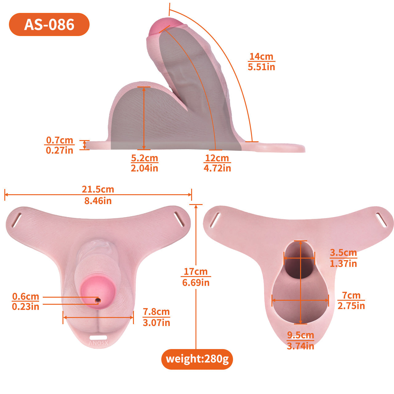 Realistic Silicone Chastity Pants with Urethral Opening — Platinum Silicone Male Chastity Cage for Long-Term BDSM Bondage Wear