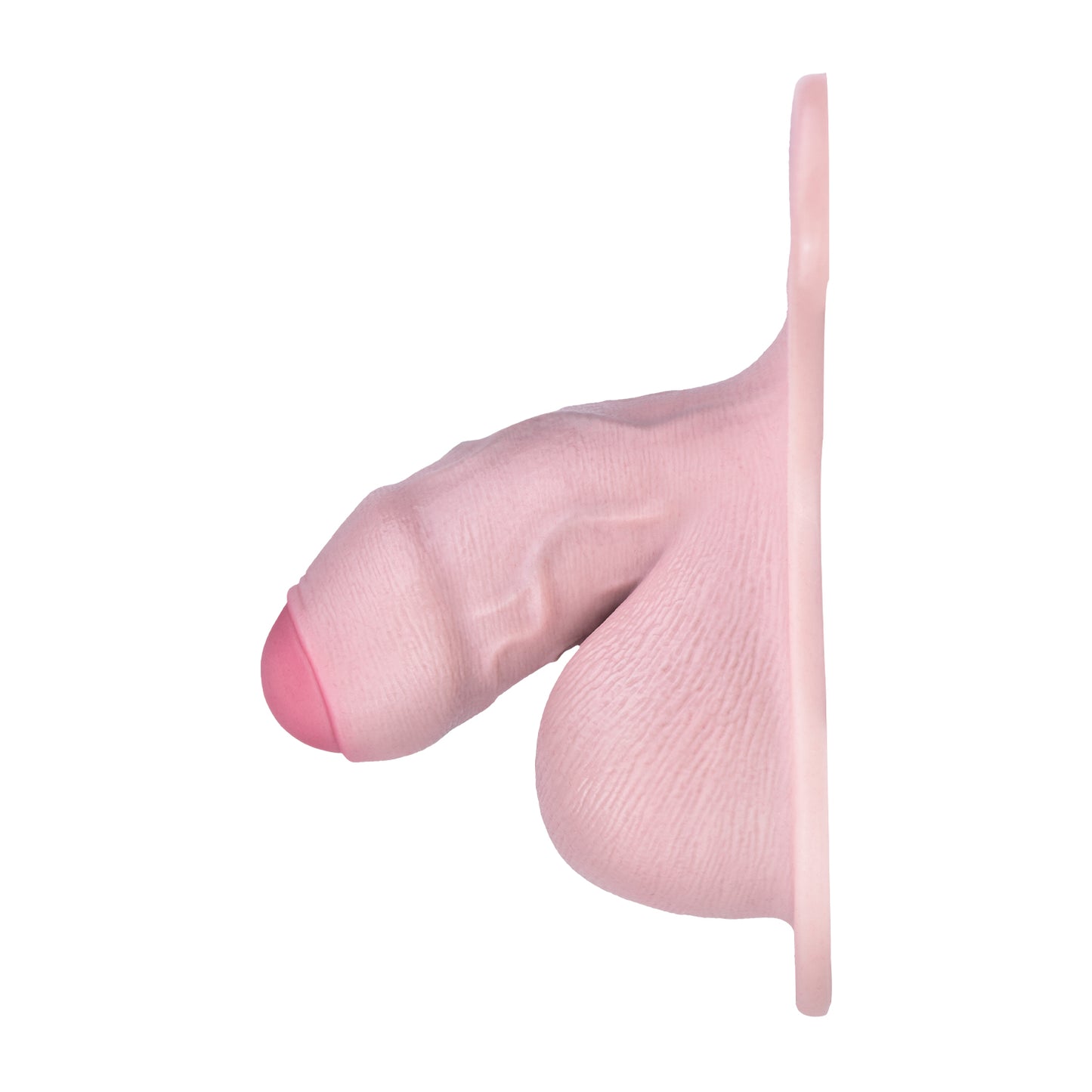 Realistic Silicone Chastity Pants with Urethral Opening — Platinum Silicone Male Chastity Cage for Long-Term BDSM Bondage Wear