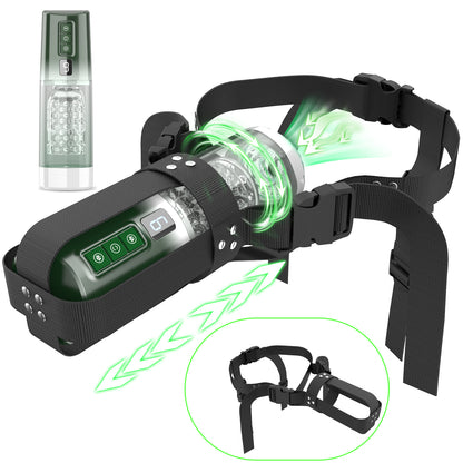 Automatic Thrusting Masturbator Adult Stroker - Strap-on Harness Penis Domlust Automatic Thrusting Masturbator Adult Stroker - Strap-on Harness Penis Domlust