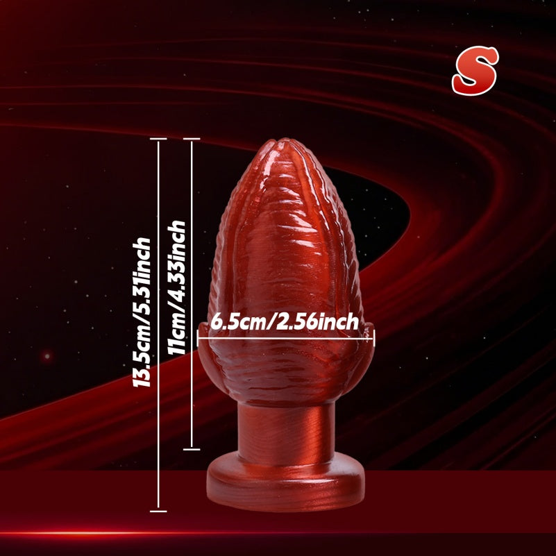 Purpurner dicker Silikon-Fantasy-Faust-Dildo-Buttplug – Einführbares Bondage-Anal-BDSM-Spielzeug