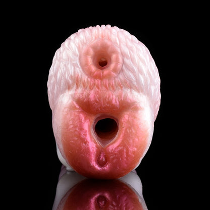 Fantasy Puppy-inspirierte Pocket Pussy – Zweikanal-Silikon-Masturbator-Penismassagegerät