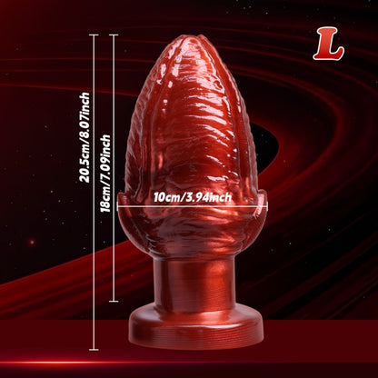 Purpurner dicker Silikon-Fantasy-Faust-Dildo-Buttplug – Einführbares Bondage-Anal-BDSM-Spielzeug
