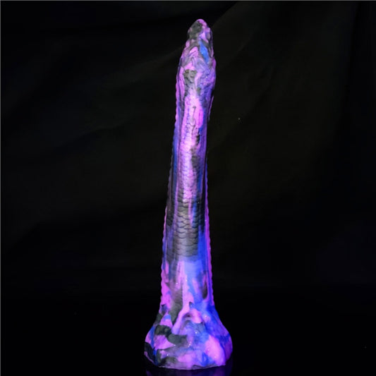 Fantasy Purple Silicone Dildo Anal Plug – Realistic Anal Gape Toy for Lesbian and Vaginal Use