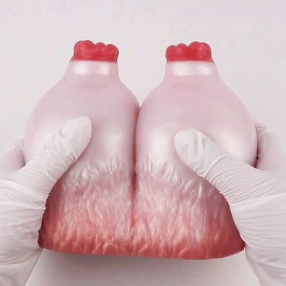 Poupée sexuelle fantaisie au lait de chèvre – Masturbateur double action pour pénis en poitrine de mouton Ma Sex Toy