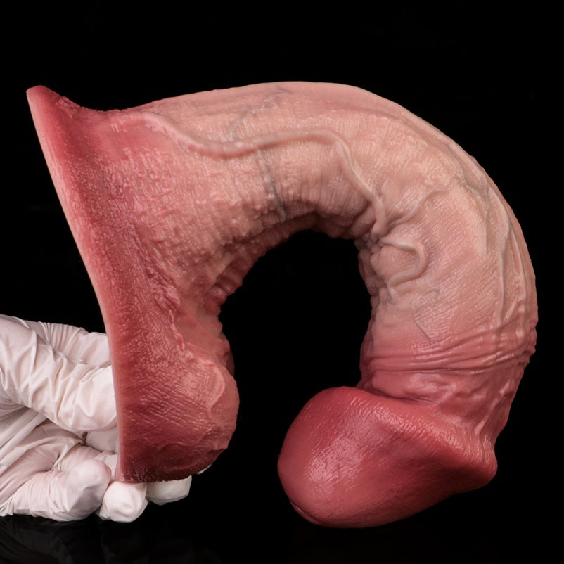 Gode ​​géant réaliste en silicone – Jouet de masturbation féminine ultra-charnu