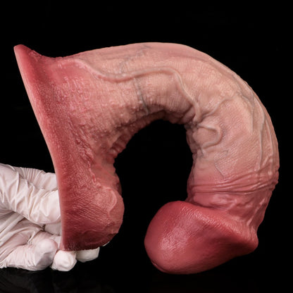 Gode ​​géant réaliste en silicone – Jouet de masturbation féminine ultra-charnu