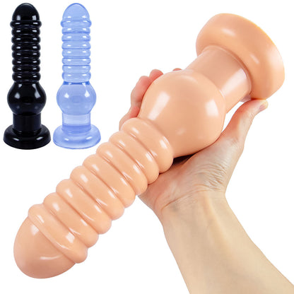 Godemiché anal surdimensionné en silicone souple avec ventouse pour homme et femme