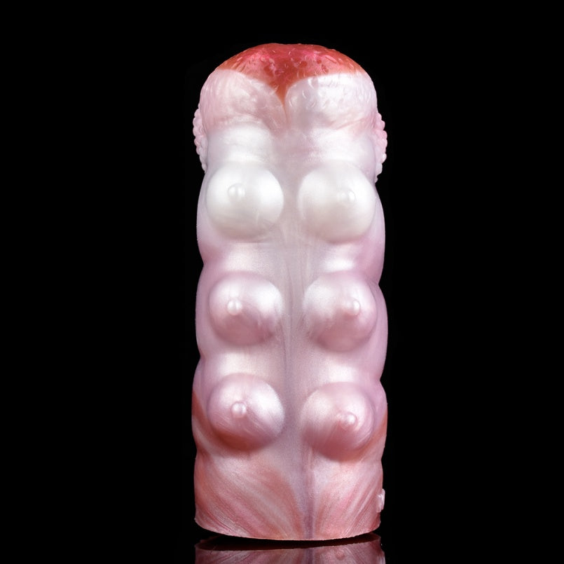 Fantasy Puppy-inspirierte Pocket Pussy – Zweikanal-Silikon-Masturbator-Penismassagegerät