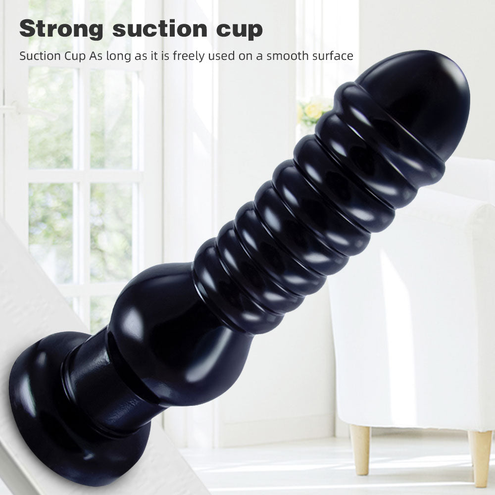 Godemiché anal surdimensionné en silicone souple avec ventouse pour homme et femme