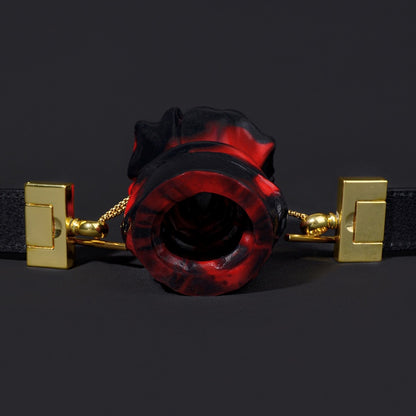 Kit de bondage en silicone avec boule fantaisie florale - Parfait pour les jeux de quiz BDSM avec gode ceinture pour femmes